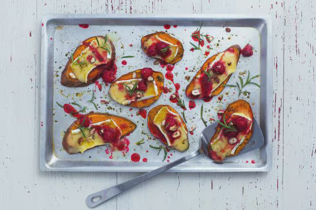 Sweet potato bruschettas